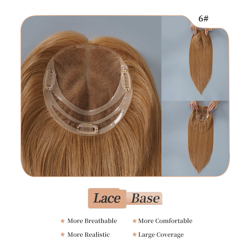 
                      
                        5.5x6 Swiss Lace Topper Hair| Light Brown(#6)
                      
                    