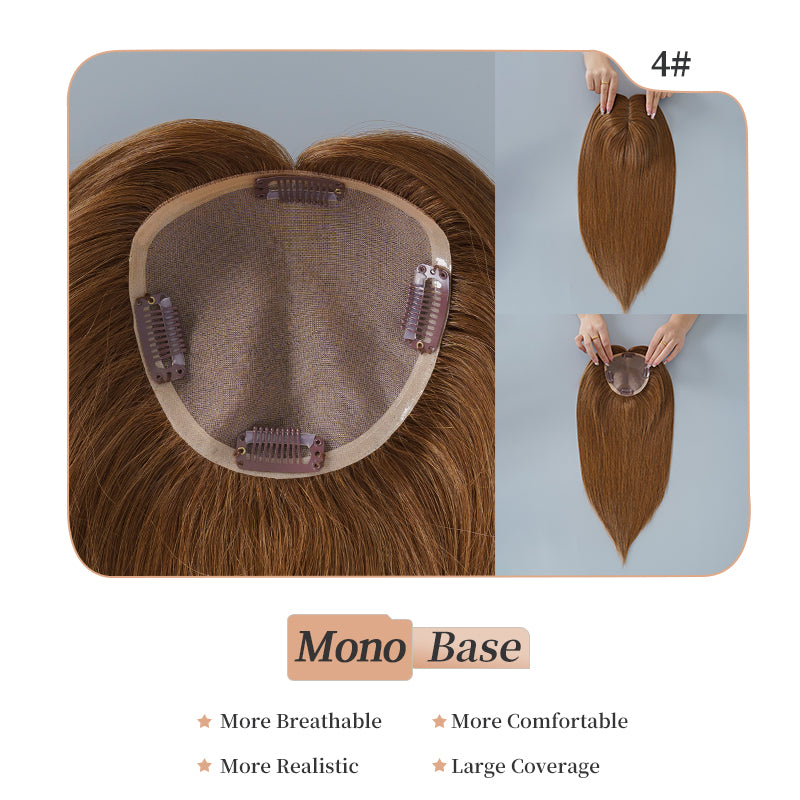 
                      
                        5x5 Mono Topper  Hair| Chocolate Brown (#4)
                      
                    