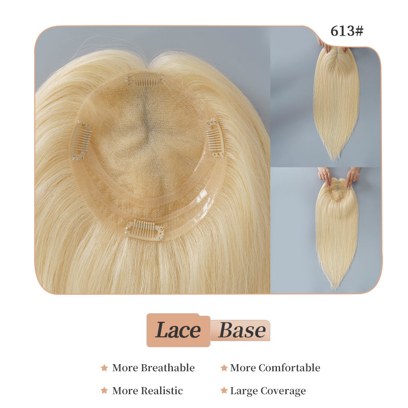 
                      
                        5.5x6 Swiss Lace Topper Hair| Bleach Blonde(#613)
                      
                    