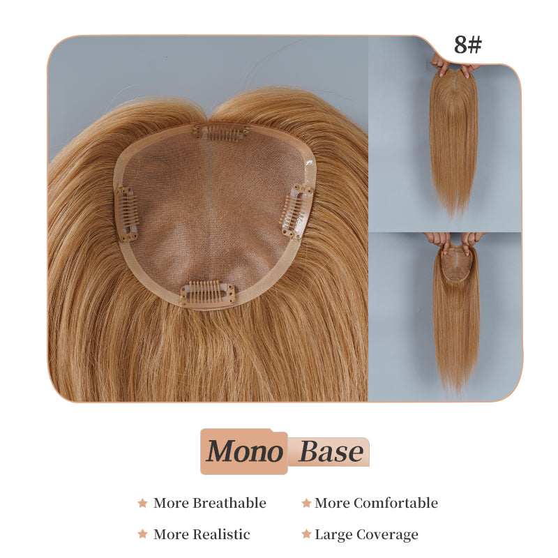 
                      
                        5x5 Mono Topper Hair| Medium Blonde (#8)
                      
                    