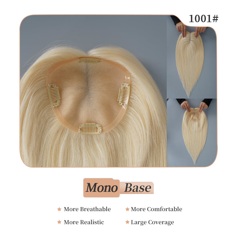 
                      
                        5x5 Mono Topper Hair| Highlighted Bleach Blonde (#1001)
                      
                    