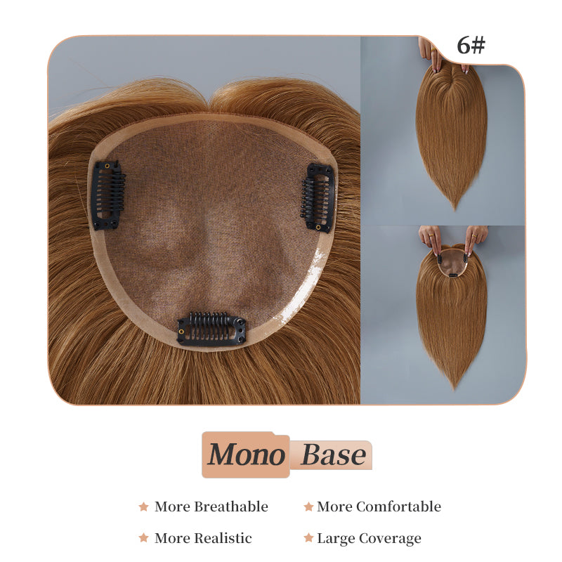 
                      
                        5x5 Mono Topper Hair| Light Brown (#6)
                      
                    