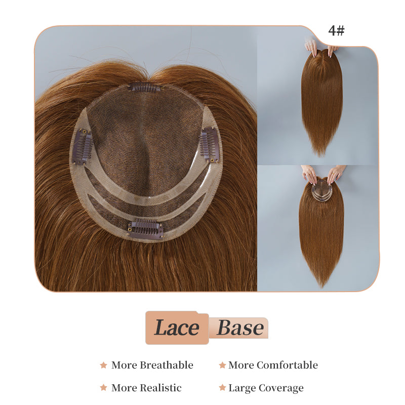 
                      
                        5.5x6 Swiss Lace Topper Hair| Chocolate Brown(#4)
                      
                    