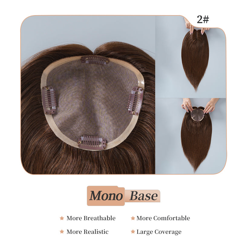 
                      
                        5x5 Mono Topper  Hair| Dark Brown (#2)
                      
                    