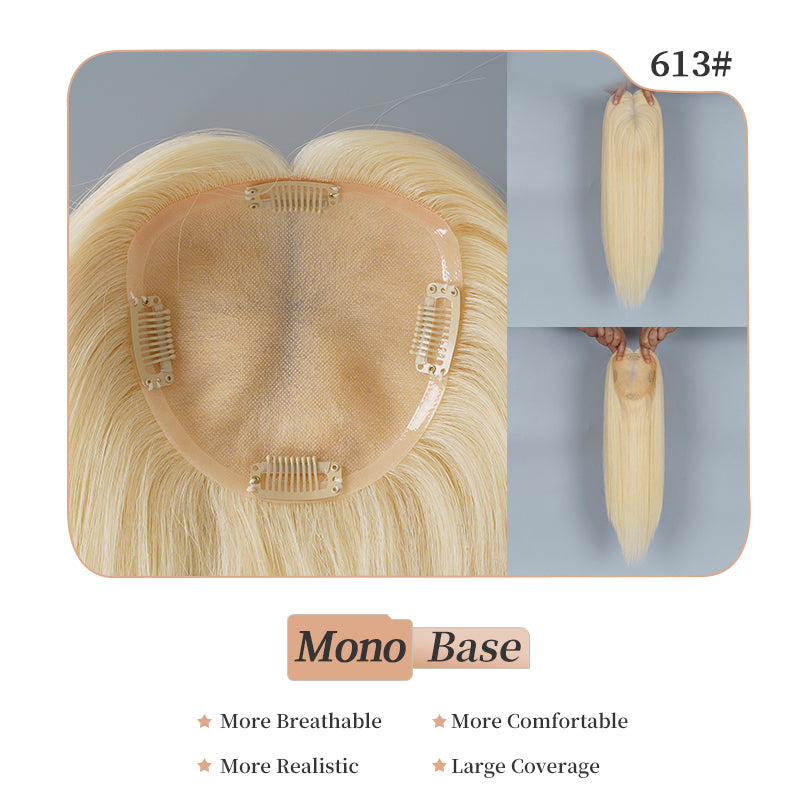 
                      
                        5x5 Mono Topper Hair| Bleach Blonde(#613)
                      
                    