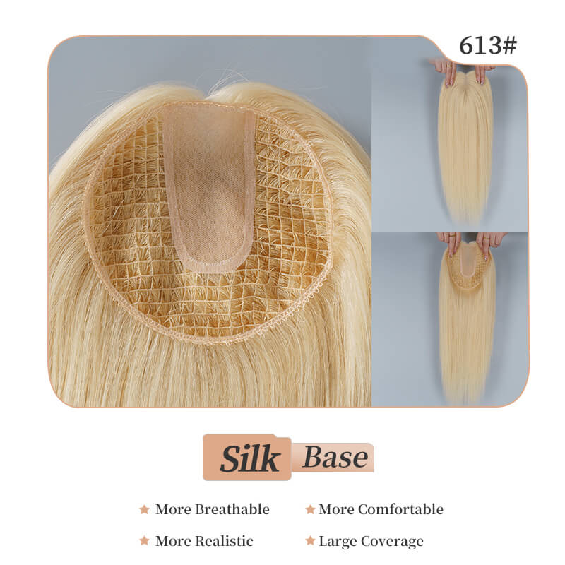 
                      
                        6*6 silk base hair topper blonde with fishnet
                      
                    