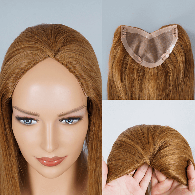 
                      
                        Premium V-Part Mono Hair Topper | Natural Looking Hairpiece for Women | Human Hair
                      
                    