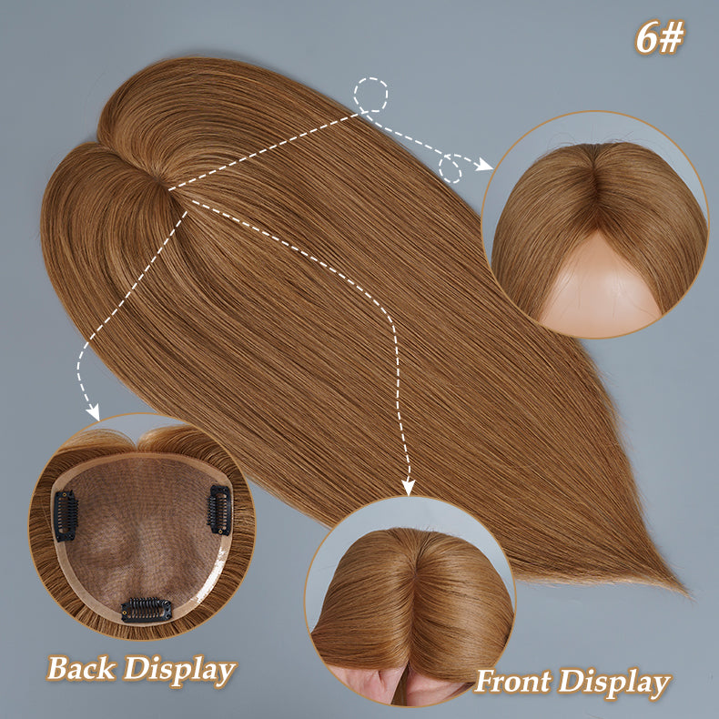 
                      
                        5x5 Mono Topper Hair| Light Brown (#6)
                      
                    