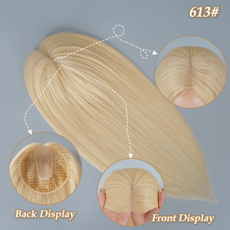 
                      
                        6*6 silk base hair topper blonde with fishnet
                      
                    