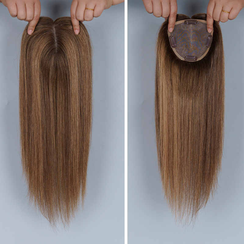 
                      
                        5x5 Mono Topper Hair| Chocolate and Golden Brown (#RDB)
                      
                    